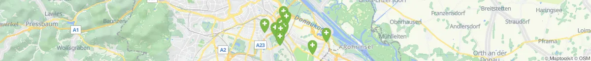 Kartenansicht für Apotheken-Notdienste in der Nähe von 1110 - Simmering (Wien)